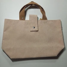 Tully'S Coffee Corduroy Bag Tote Beige Japan Limited Coffee Shop JAPAN