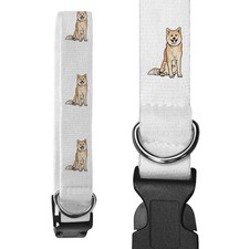 'Akita Inu Sitting Dog' Dog Collars (PR057469)