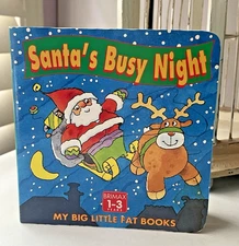 Santa's Busy Night Board Book ~Published by Brimax 1996 ~ Excellent Vintage Cond