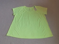 NWT Womens Top-LIVI ACTIVE-green stretch performance "Moisture Wicking" ss-22/24