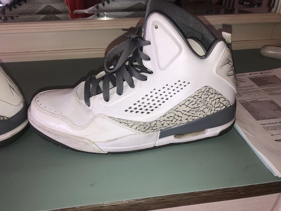 Air Jordan SC-3 Premium "WHITE COOL GREY" Flight Talla 12 Foto 4 de 4