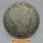 1907-O Barber Silver Half Dollar - #C55463NQ
