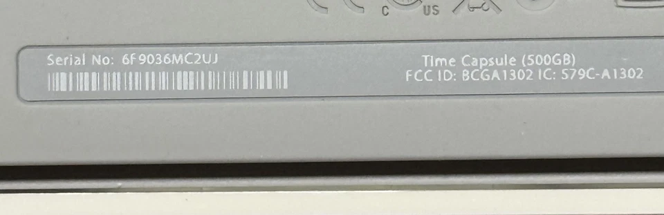  Apple A1302 AirPort Time Capsule 2da generación funciona muy bien 500 GB actualizable!!!! Foto 3 de 4
