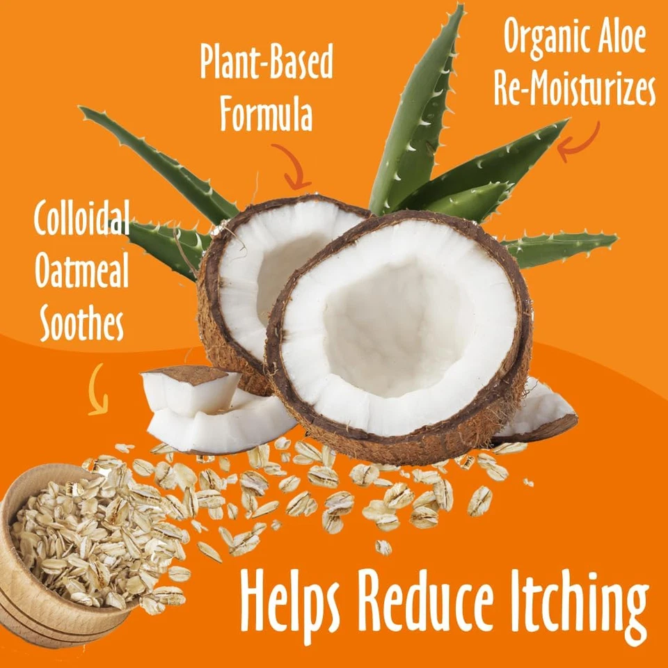 Champú Earthbath, avena y aloe para perros - Champú de avena para perros, picazón, esquí seco Foto 2 de 4