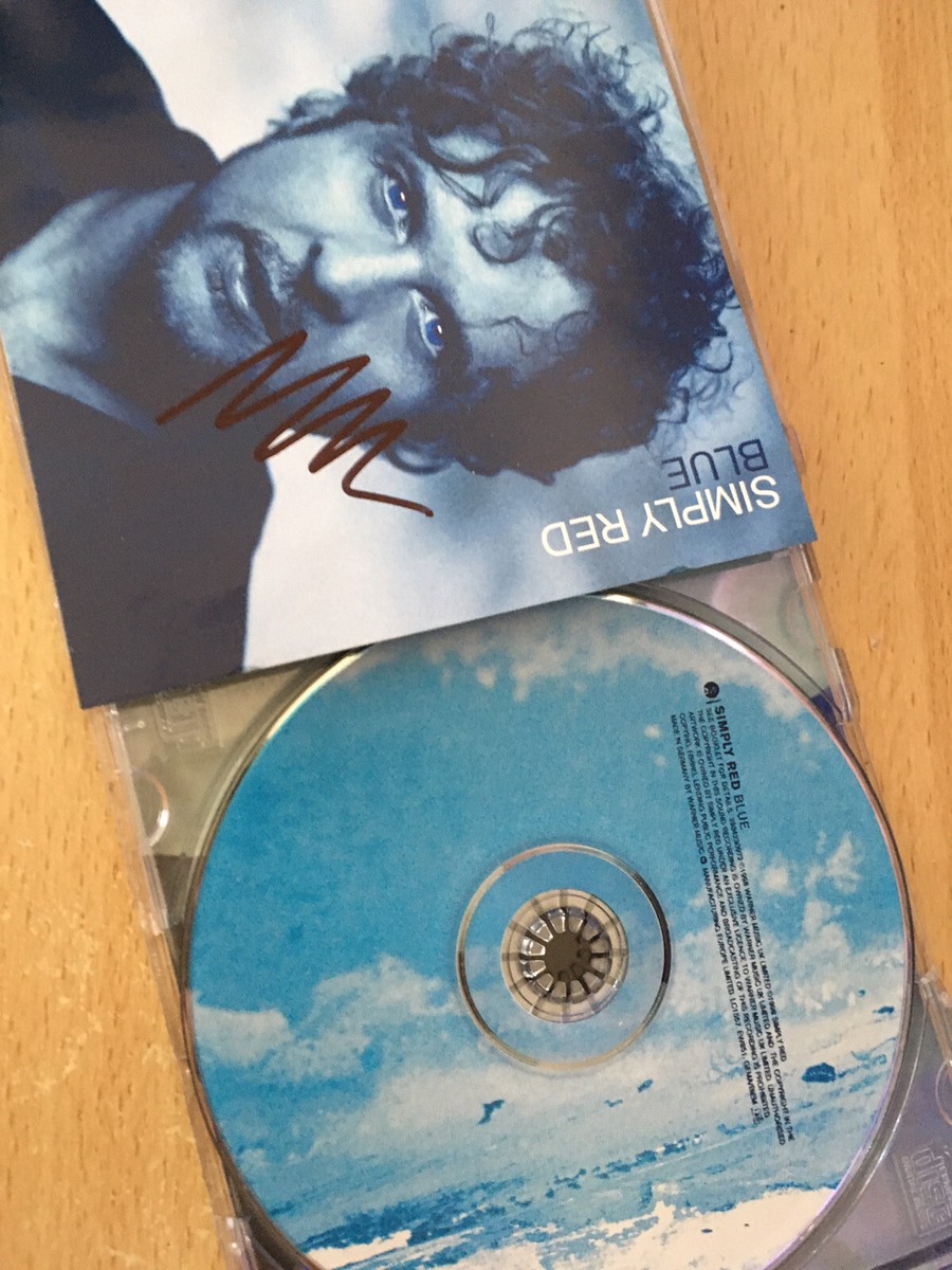 MICK HUCKNALL SIGNED SIMPLY RED BLUE CD COVER | eBay UK