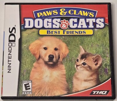 Paws & Claws: Dogs & Cats Best Friends (Nintendo DS, 2007) Complete with Manual