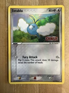 Swablu - 66/108 - Common Reverse Holo Ex Power Keepers LP Stamped Card