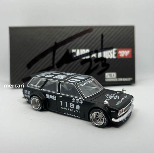 KAIDO HOUSE MINI-GT DATSUN 510 Wagon Fire Black BLKLTD KAIDO HOUSE MINI-GT DATSUN 510 Wagon Fire Black BLKLTD