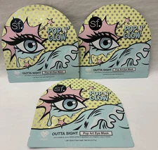New 3-PACK SF Glow Pop N’ Glow Pop Art Eye Mask (pop1)