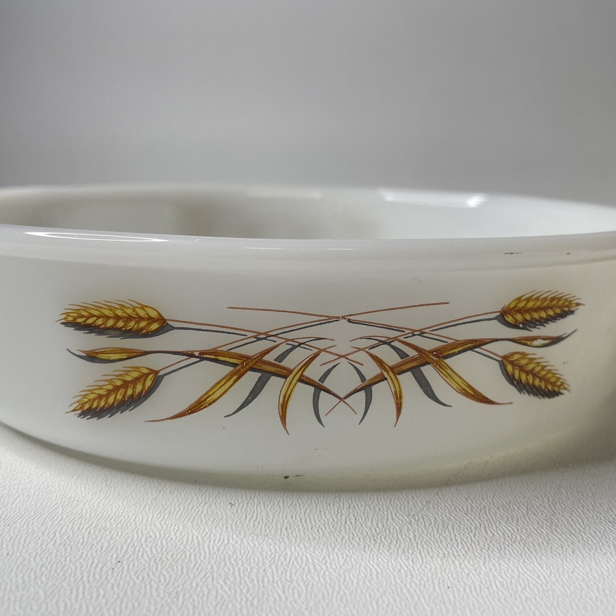 Fire King Wheat Round 8” Dish 450 T M Reg USA Vintage | eBay