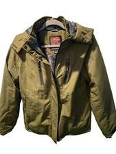 OutdoorMaster S Women's Winter Snow-Ski  Jacket Coat Olive Army Green Lined EUC