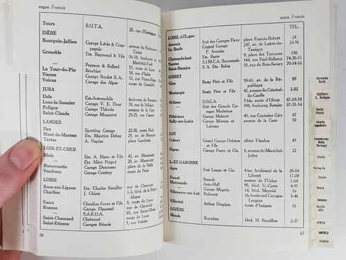 Livre FIAT liste Stations Services Stazioni di Servizio ds le monde 1960 RARE - Picture 8 of 12