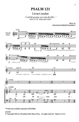 Psalm 121 - Levavi oculos SATB Graham Gordon Ramsay