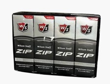 Wilson Staff ZIP 302 Performance Golf Balls, 1 Dozen White Balls, Brand New
