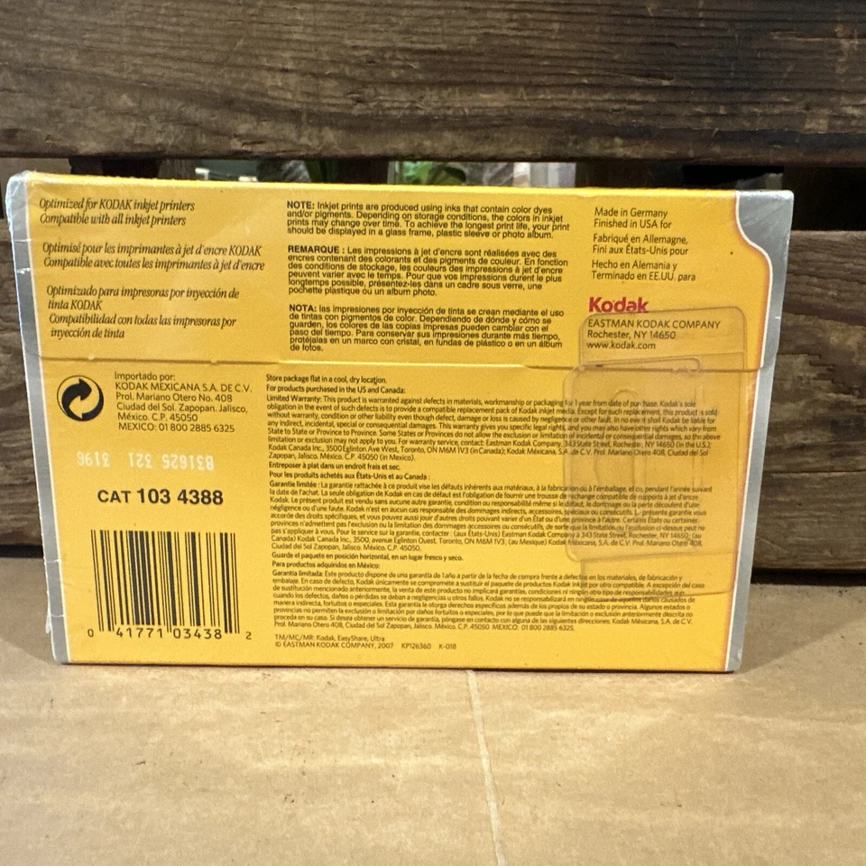 KODAK Premium Photo Paper Gloss 4"x6" Packs of 100 Count Each NEW - Image 2 of 2