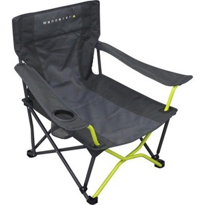 Wanderer Event Quad Fold Chair - Charcoal Lime