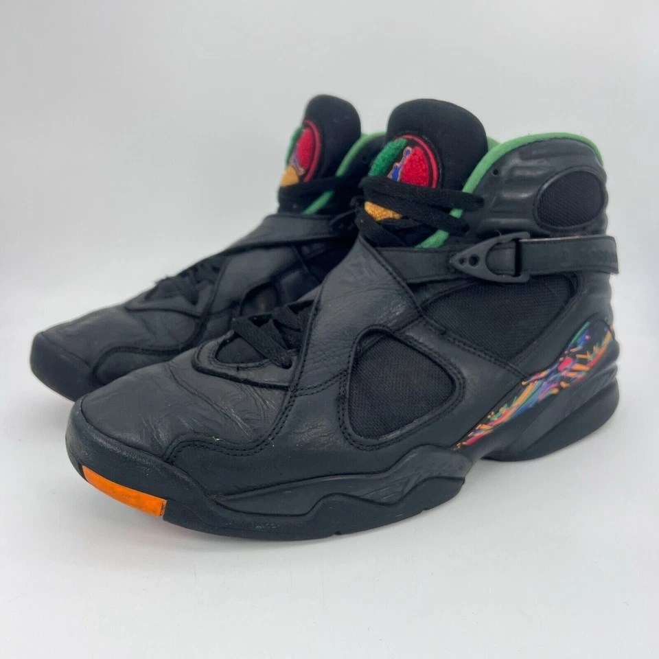 Nike Air Jordan 8 VIII Tinker Air Raid Negro Concord Aloe 305381-004 Talla 10.5 Foto 2 de 4