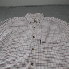 Woolrich Shirt Mens Large Plaid Long Sleeve Button Up Flannel