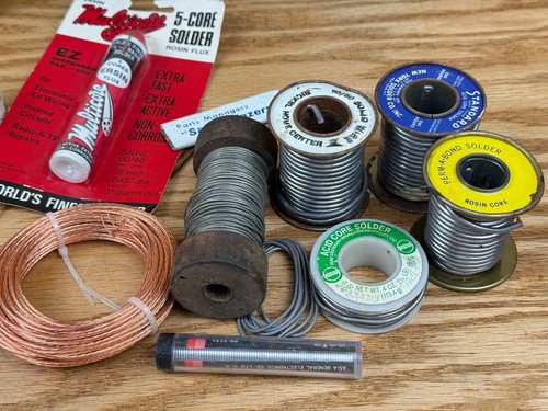 LOT Soldering Equipment & Materials Wire Weller Solder Iron & Copper, Rosin - Picture 7 of 17