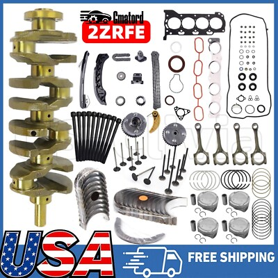 #ad 2ZRFE 1.8L Engine Overhaul Rebuild Kit Crankshaft Rods Timing For Toyota Corolla $389.61