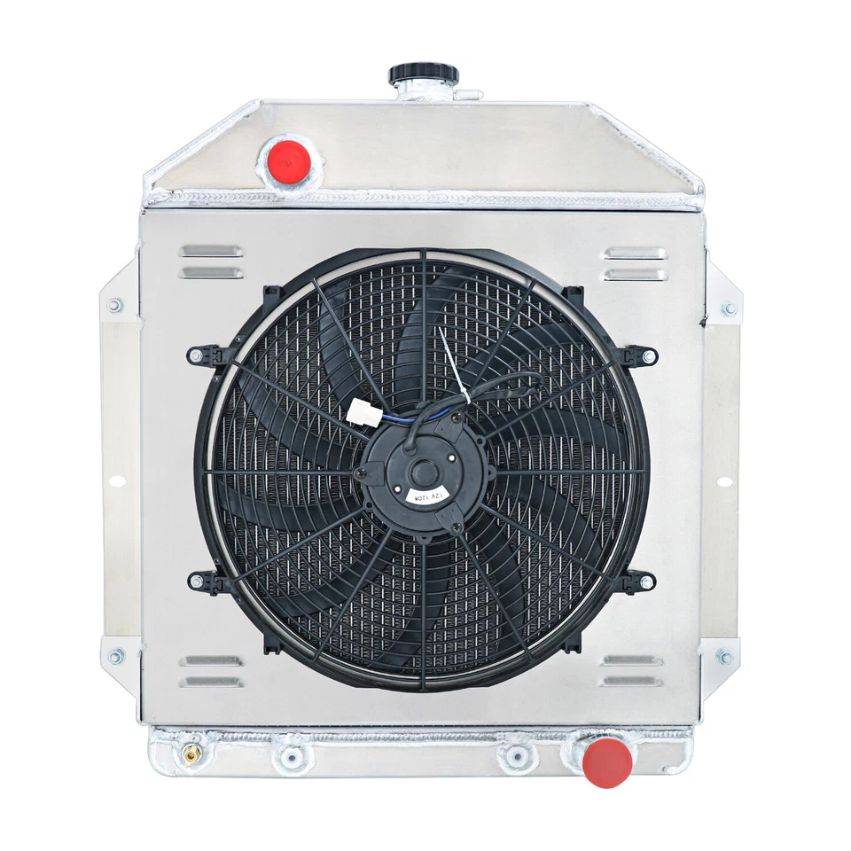 4-Row Radiator+Shroud+Fan For 1949-53&1950 Ford Country Squire Sedan 3.5L-4.2L Foto 2 de 4