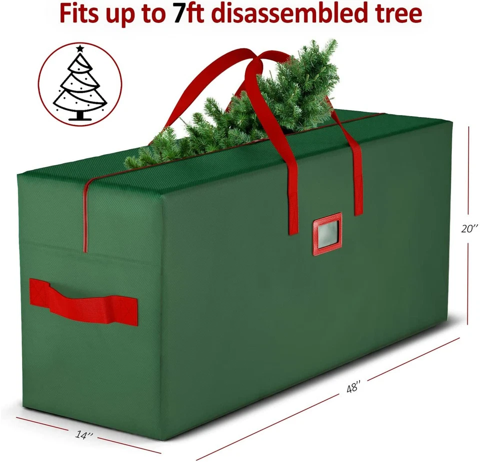 Christmas Tree Storage Bag, Fits Up to 7.5 ft. Tall Artificial Disassembled Tree - Image 2 of 4