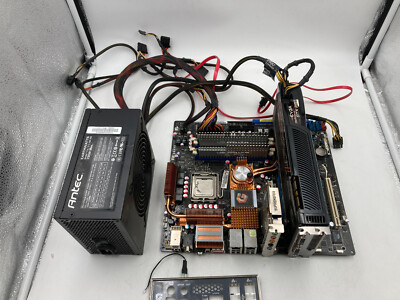 Asus Maximus Extreme LGA775 CPU RAM GPU + PSU Combo Core 2 Extreme 4GB 750W ROG