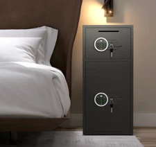 6.5cub Heavy Large Safe with Dual Alarm System, Deposit Slot, Backlit Keyboard