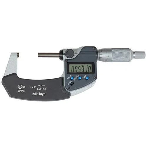 Mitutoyo 293-341-30 Digimatic Ratchet Stop Micrometer, 1-2"/25-50mm Range .00005