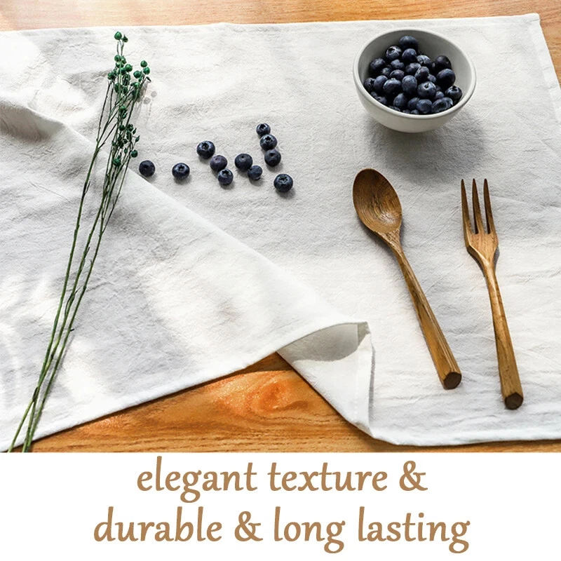 Servilletas de tela de algodón verde salvia 4 piezas 30x45 cm toallas de cocina para cena Foto 4 de 4