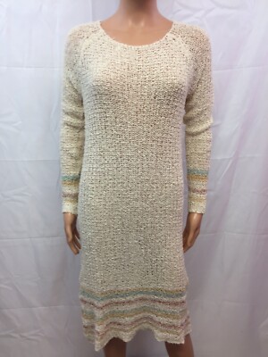 Salsa Style Dress Women 117394 66% Cotton Size S Color Beige New !!