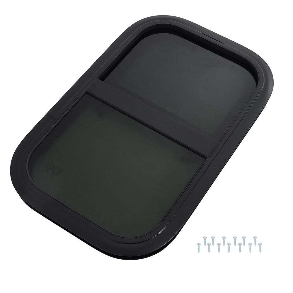 NEW RV Camper Window Vertical Slider W/ Screen & Trim Ring 12"~18" W × ...