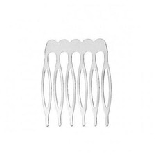 Silver hair combs - nickel free - lead free - wedding bridal comb - 39mm x 26mm