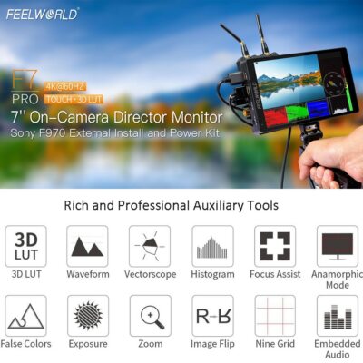 FEELWORLD F7 Pro 4K 7'' inch on Camera DSLR Field Monitor 3D LUT Touch Screen IPS