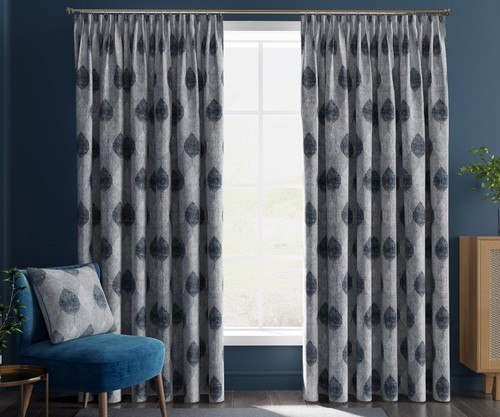 Luxury Fully Lined Tape Top Ready Made Pencil Pleat Jacquard Pair Curtains UK* - Picture 7 of 13