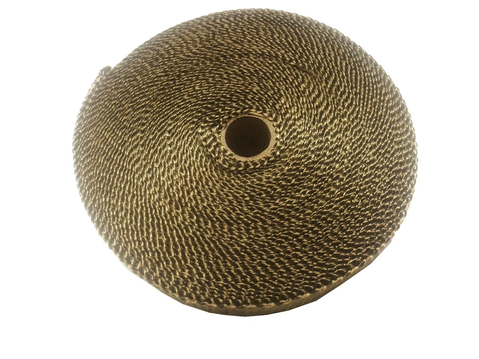 2" 50Ft Titanium Basalt Manifold Header Exhaust Pipe Heat Wrap +6 Ties Kit - Image 2 of 4