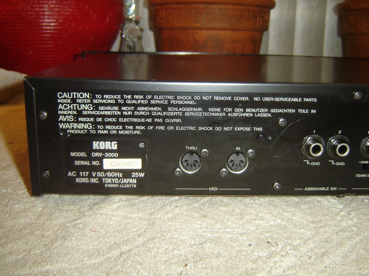 Korg DRV-3000, Dual Digital Effects Processor, Reverb, Delay Korg DRV-3000, Dual Digital Effects Processor, Reverb, Delay