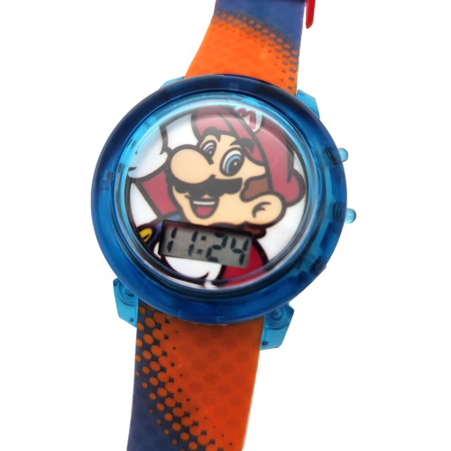 Mario GSM4107 Montre à quartz numérique pour garçon avec bracelet