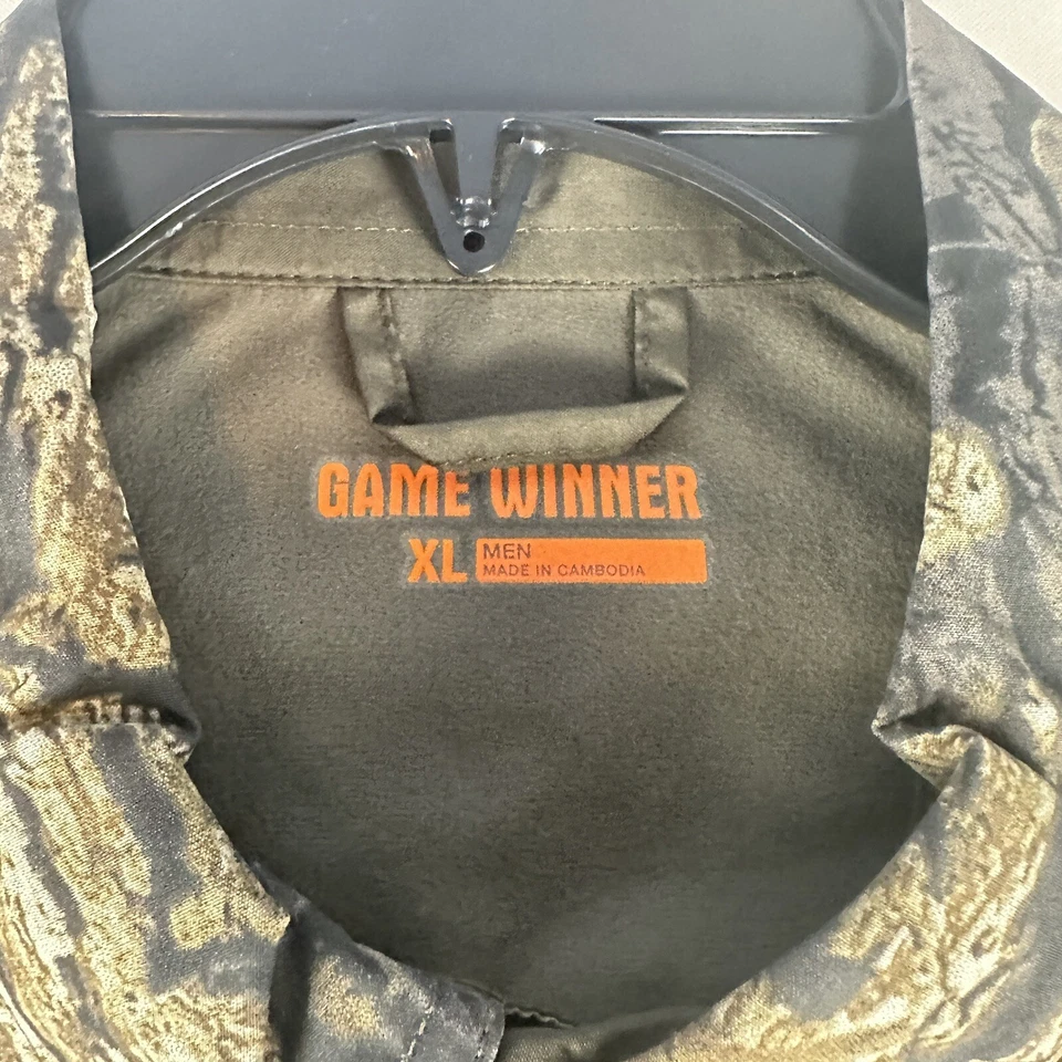 Game Winner Long Sleeve Button Up Shirt, Break-Up Country Camo, XL - Image 2 of 4