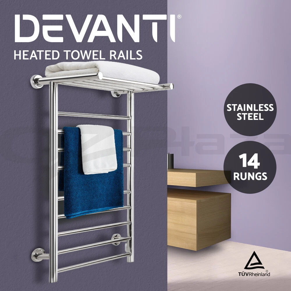 Devanti heated towel rail sale