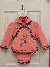 Girl Chinese New Year 2-Piece Outfit-Pink