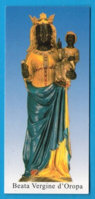 Blessed Virgin of Gold Prayer Saint Holy Card Pious Image MA738
