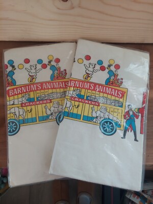 Vintage Nabisco Barnums Animal Cracker 54''X96'' Table Cover, Turtle Press 2
