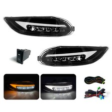 Pair For 2002 2003 2004 Toyota Camry 2005-2008 Corolla Led Fog Lights Lampsdrl