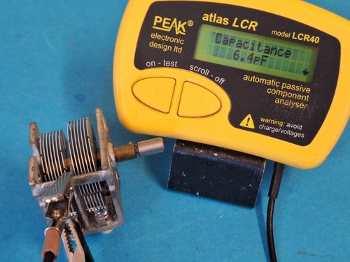 125pF + 215pF ~ Air Dielectric Variable Capacitor ~ Compact size - Zdjęcie 9 z 12