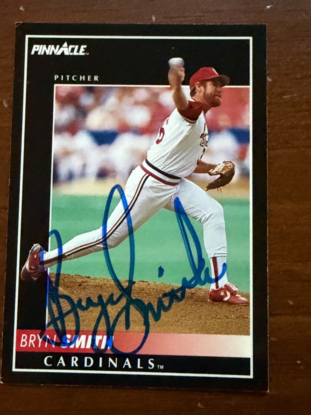 Signed 1992 Pinnacle - Bryn Smith #474