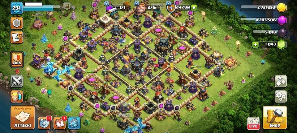 🔥TH17 STRONG🔥90/92/64/66/40 HEROES, AWESOME WALL 😎 GOOD TROOPS, FULL SKINS - Image 2 of 4