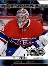 2017-18 Upper Deck Centennial Standouts #CS31 Carey Price - HKY