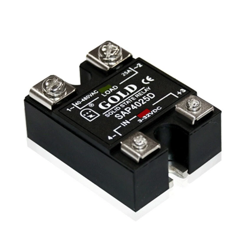 1pcs SAP4025D 25A DC Control AC SSR Single-phase Solid State Relay - Image 3 of 4