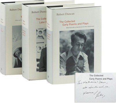 Robert Duncan-H.D. BOOK-COLLECTED EARLY & LATER POEMS-3 VOLS-1ST EDS-2 INSCRIBED